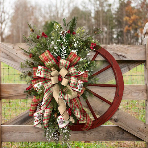 Rustic Farmhouse Christmas Wreath
