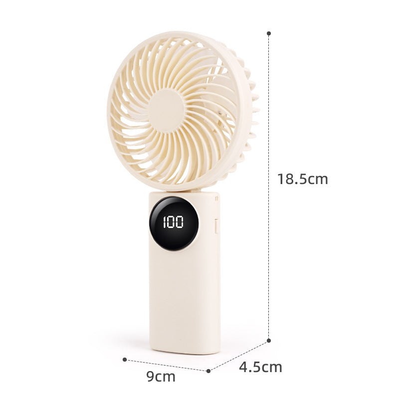 Women portable mini air fan with digital control Stornfield