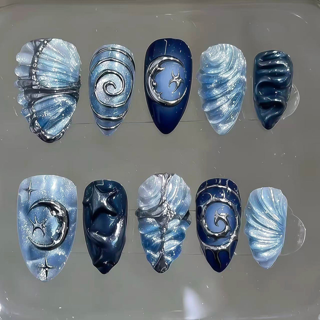 Premium Decorated Nail Art Tips Stornfield
