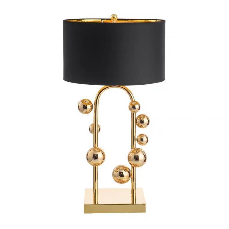 Modern Sculptural Table Lamp with Geometric Design