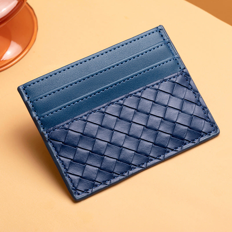 Woven Leather Card Holder Stornfield
