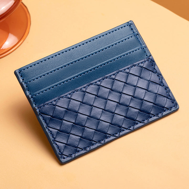 Woven Leather Card Holder Stornfield