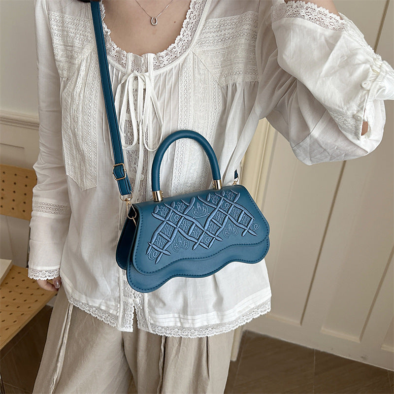 Elegant Quilted Handheld Satchel