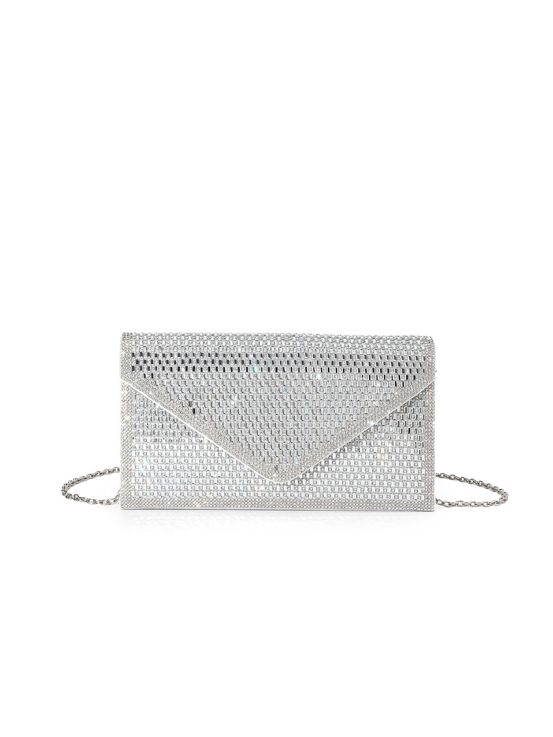 Crystal-Embellished Evening Clutch