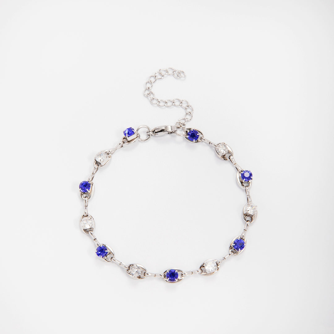 Elegant Gemstone Accent Link Bracelet Stornfield