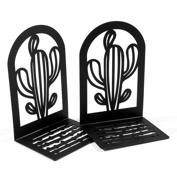 Decorative Cactus-Inspired Bookends