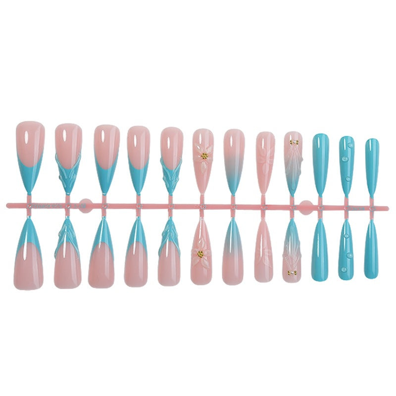 Creative nail art set with blooming accents and elegant designs Stornfield