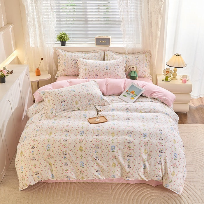 Checked Pattern Bedding Set