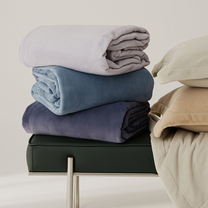 Velvet-Feel Brushed Microfiber Sheet Set with Drapey Flat Sheet & Matching Pillowcases