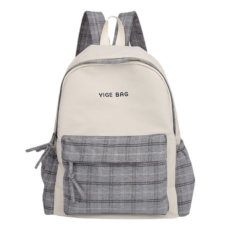 Casual Plaid Pattern Backpack Stornfield