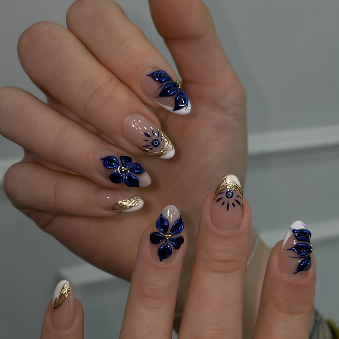 Floral Elegance Press-On Nails