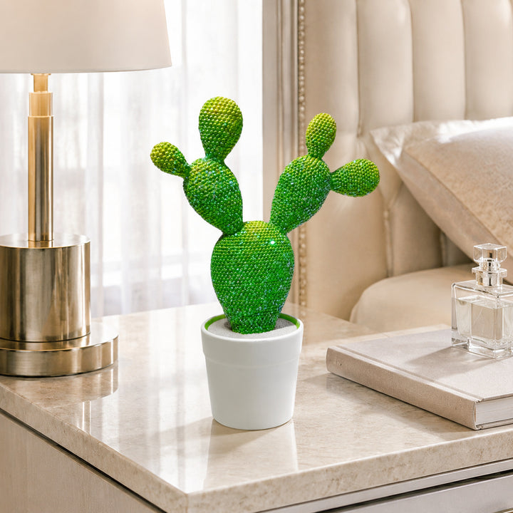 Glittering Cactus Decorative Figure Stornfield