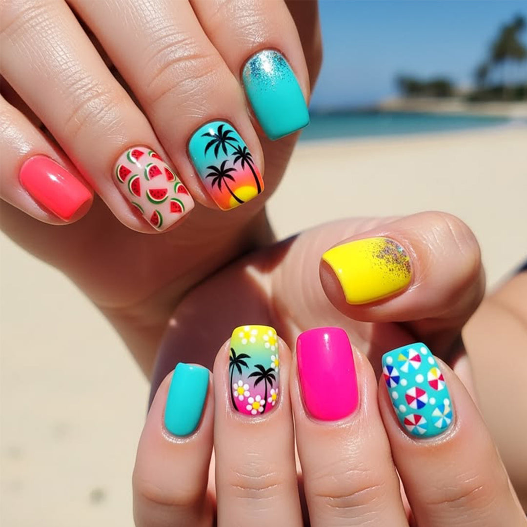 Tropical-Inspired Nail Art Set Stornfield
