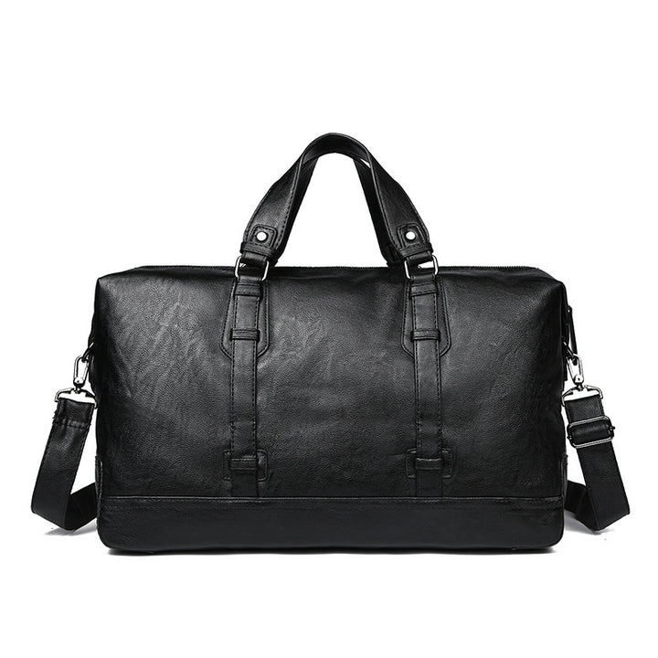 Premium Leather Weekend Duffel Bag Stornfield