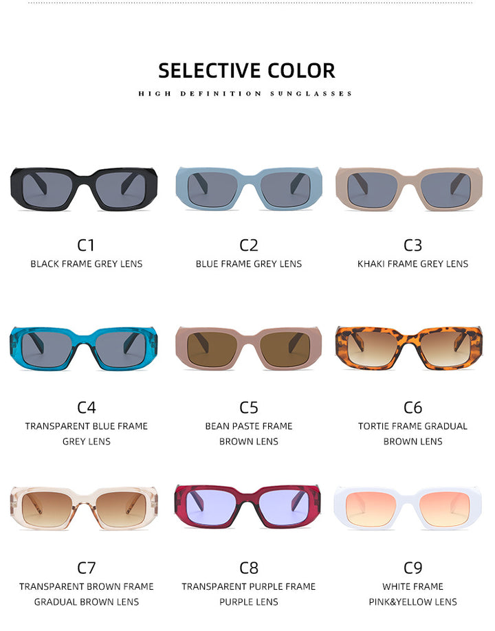 Women’s square designer sunglasses with modern accented frame Stornfield