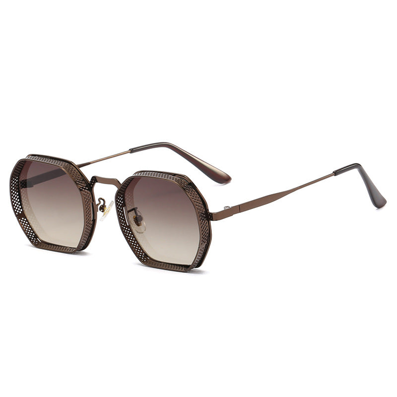 Women’s sunglasses with unique octagonal metal frame Stornfield