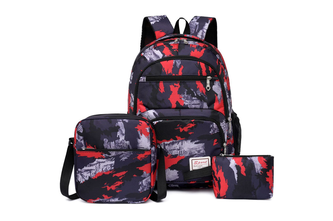 School backpack with multiple compartments and matching accessories Stornfield