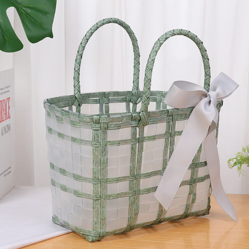 Decorative Basket Bag with Elegant Bow Stornfield
