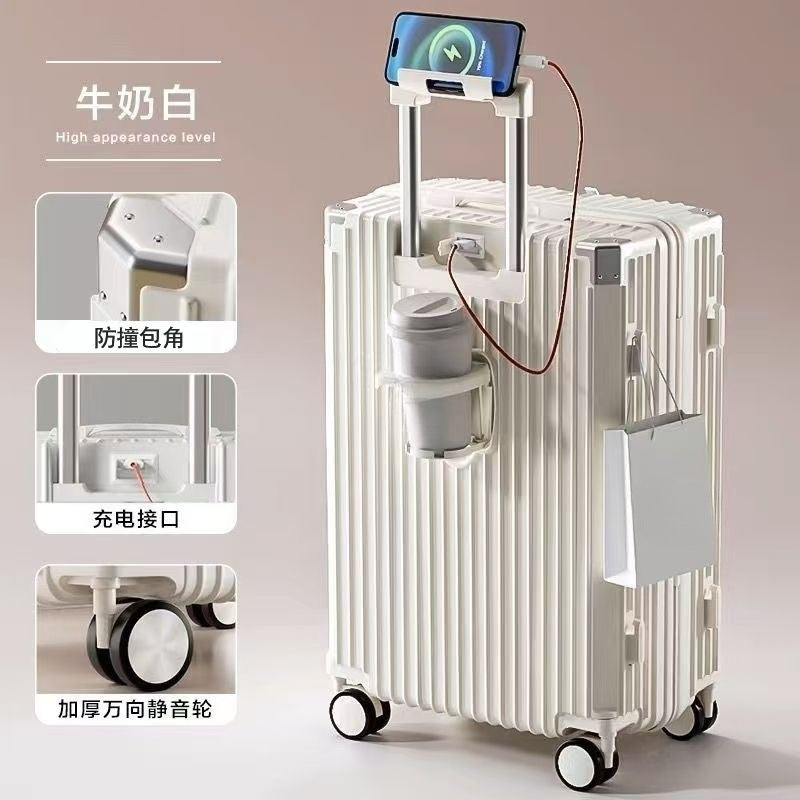 Hard-shell Trolley With Integrated USB Port And Innovative Storage Stornfield