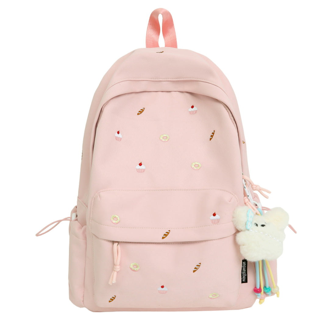 Playful backpack with unique back pattern appliqués Stornfield