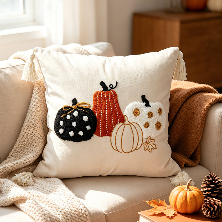 Decorative Pumpkin Throw Pillow