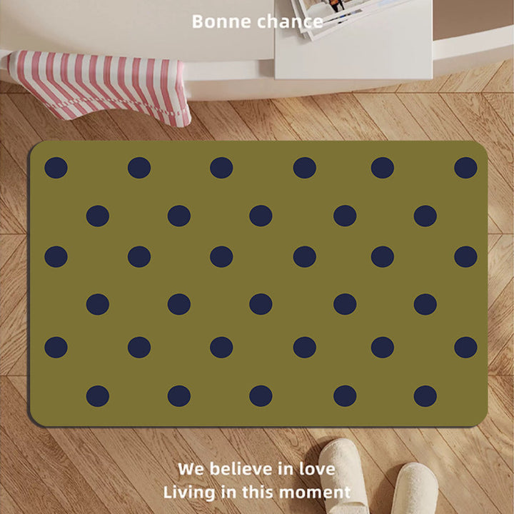 Modern Oval Decorative Bath Mat