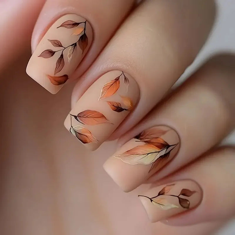 Autumn-Inspired Decorative Nail Art Stornfield