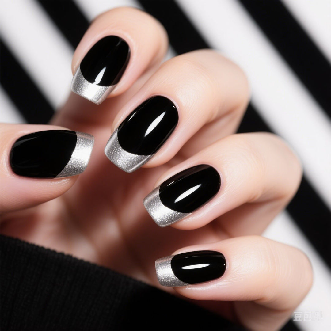 Classic French Tip Nail Enhancements Stornfield