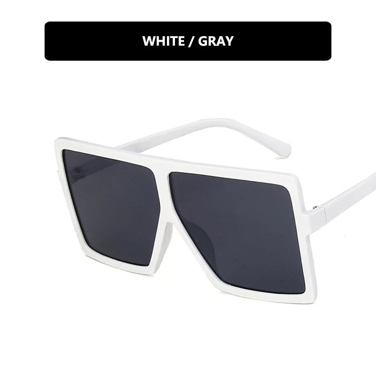 Women modern oversized sunglasses with transparent frame and stylish lenses Stornfield