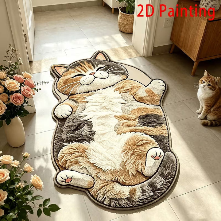Cute Cat-Shaped Bath Mat