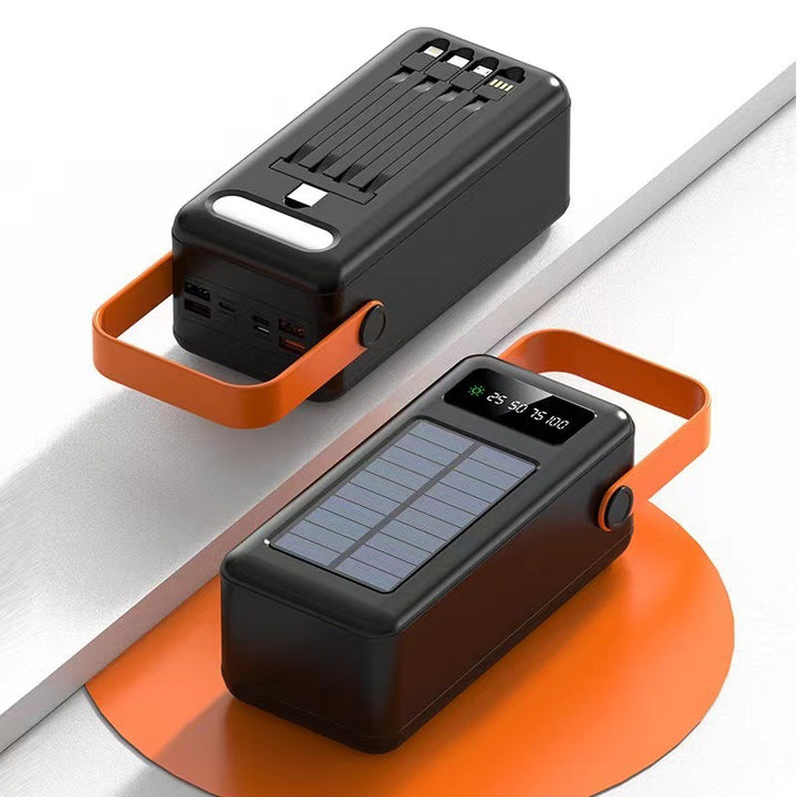 Portable solar charger with multifunctional LED display Stornfield