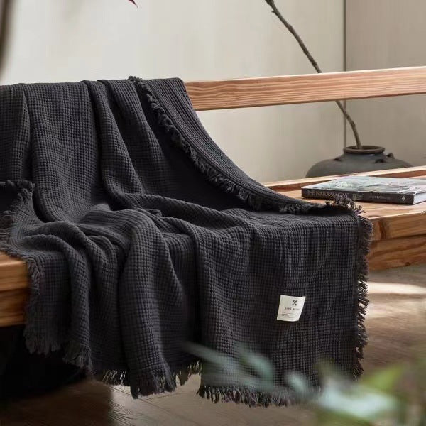 Women's cozy waffle textured blanket Stornfield