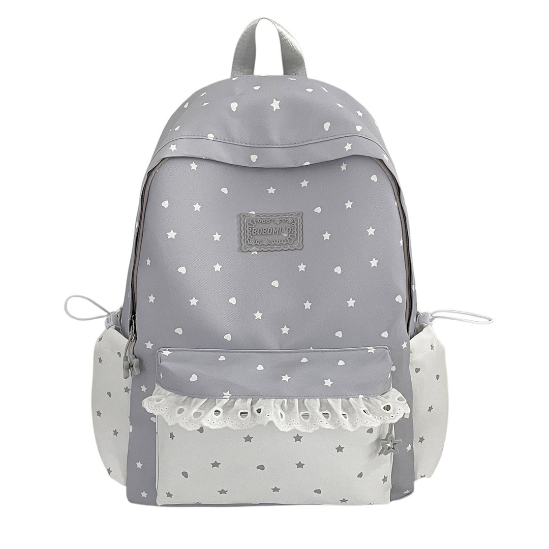 Cute Star Print Lightweight Backpack Stornfield