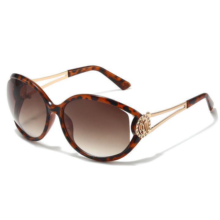 Designer Cat-Eye Sunglasses with Gold Accent Details Stornfield