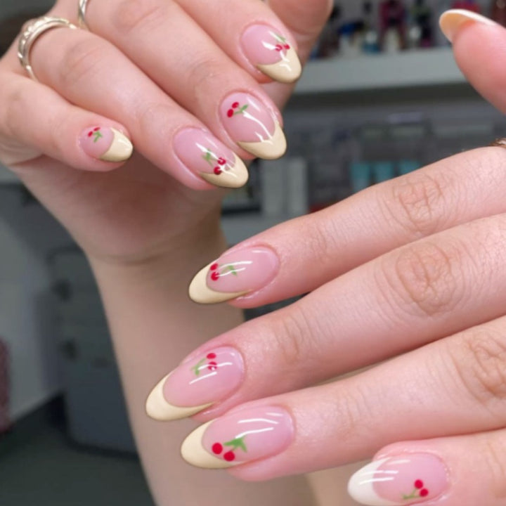 Cherry Blossom Accent Press-On Nails Stornfield