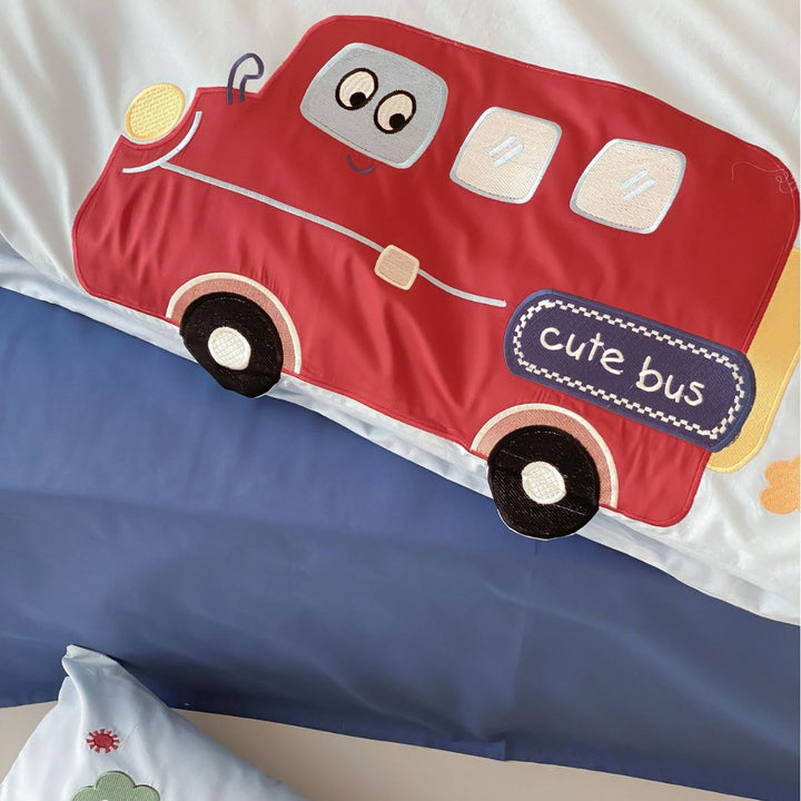 Children's Cartoon Embroidered Cotton Bedding Set