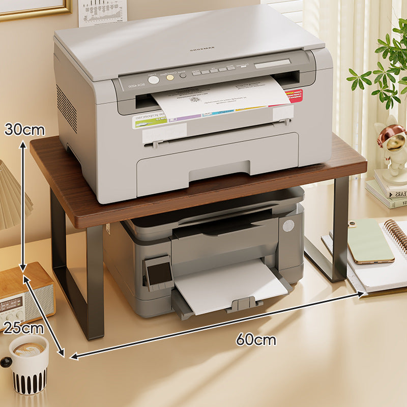 Compact TwoTier Wooden Desktop Printer and Monitor Riser
