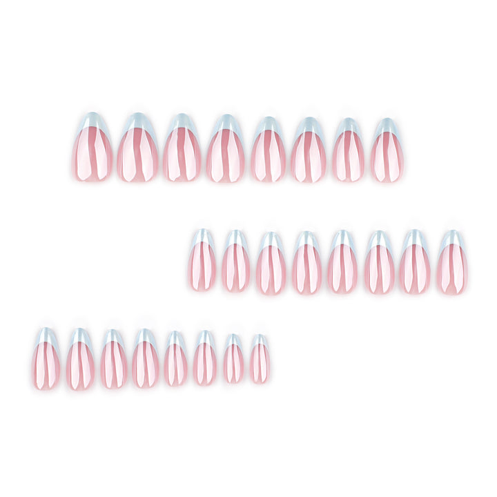 Elegant stiletto nails with high-gloss French tip design Stornfield