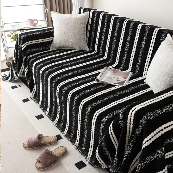 Textured Knit Couch Blanket