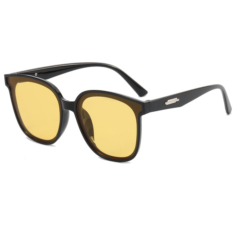 Ladies fashionable oversized sunglasses with combined frame Stornfield