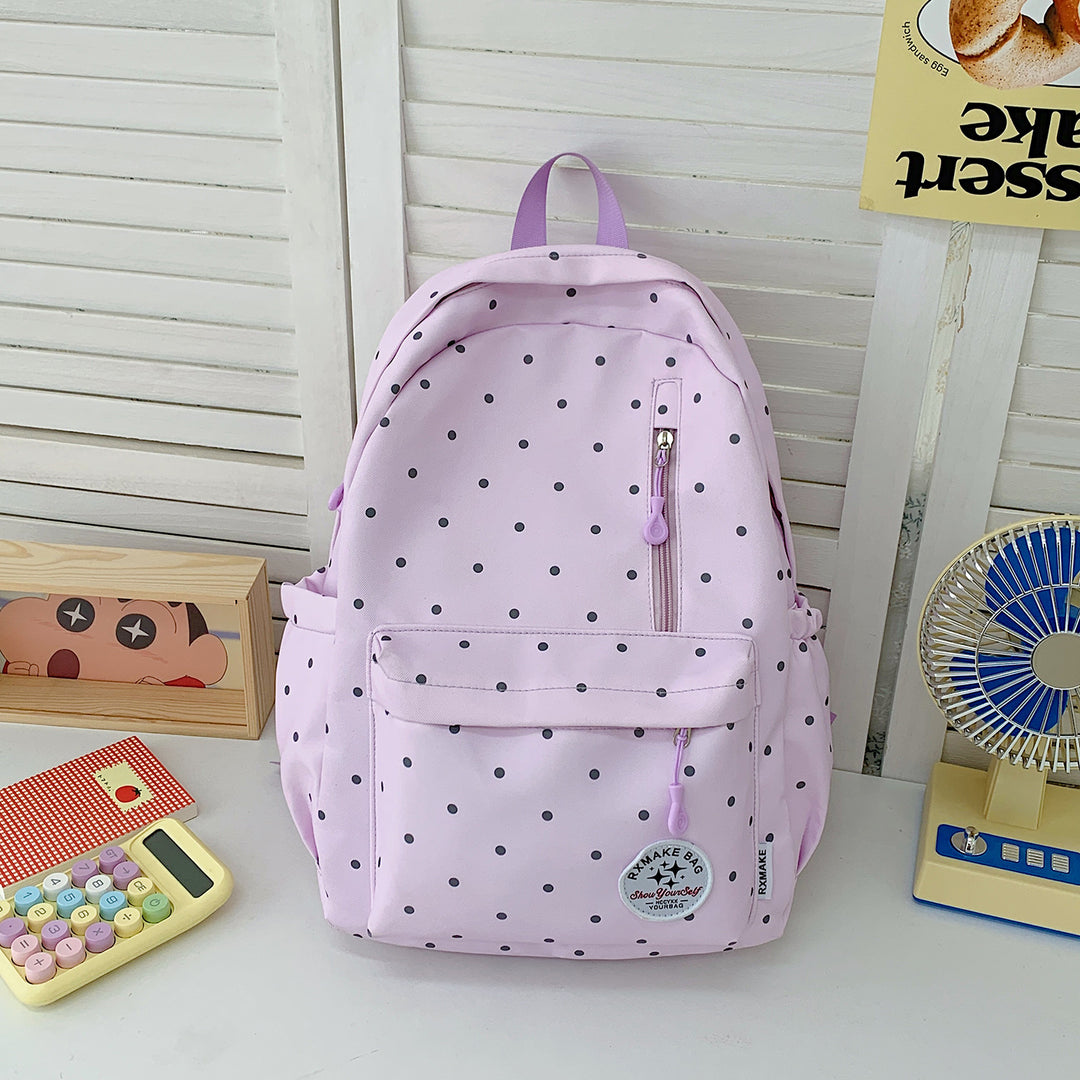 Polka Dot Student Backpack Stornfield