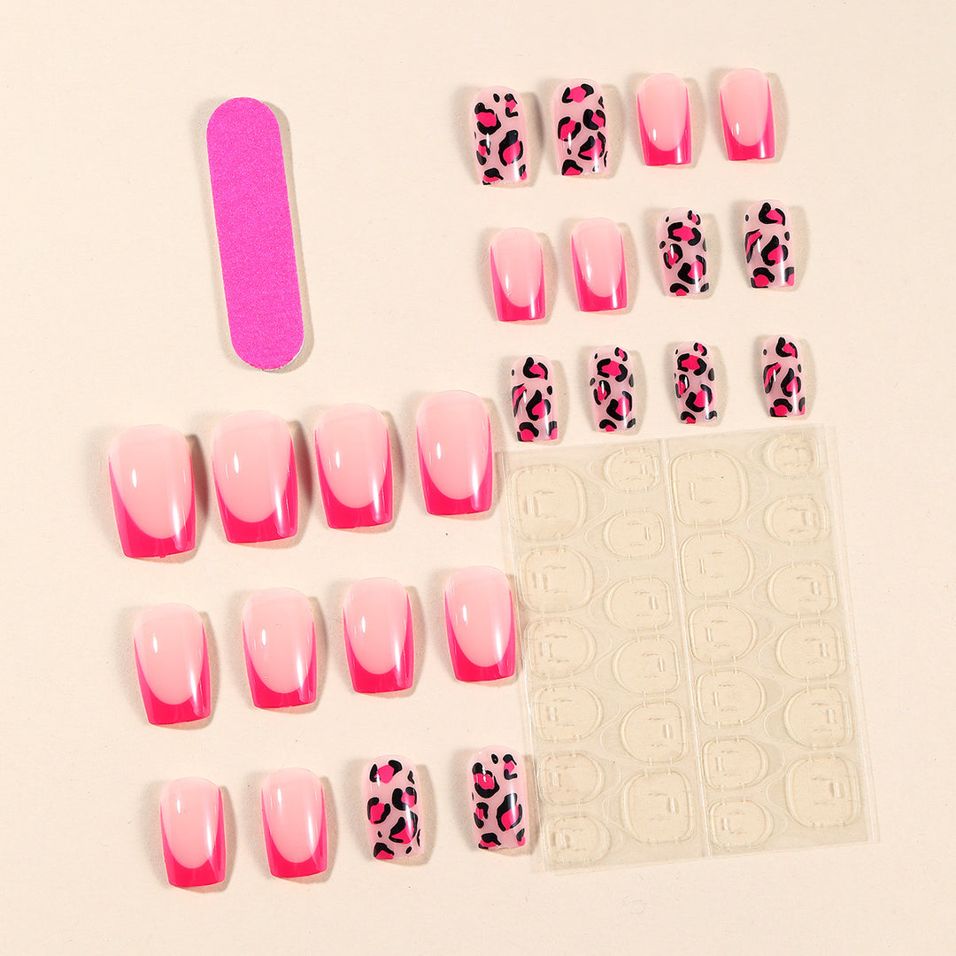 Stylish Leopard Print Nail Art Extensions Stornfield