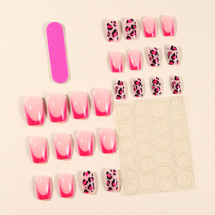 Stylish Leopard Print Nail Art Extensions Stornfield