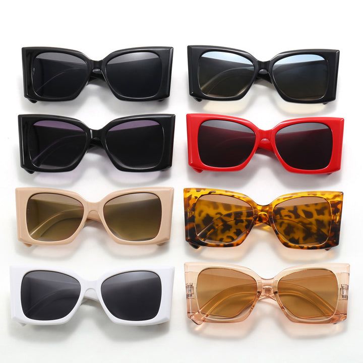 Women fashionable oversized sunglasses with geometric frame Stornfield