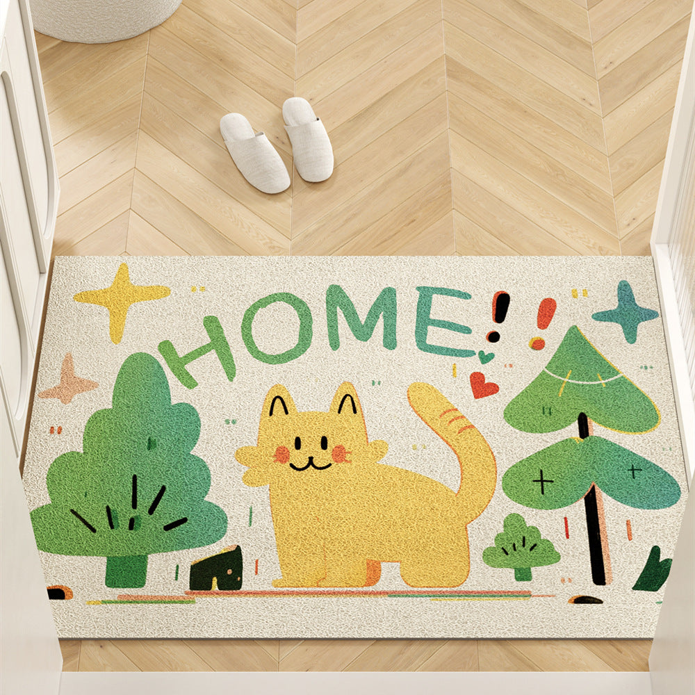 Cat-Themed Decorative Doormat