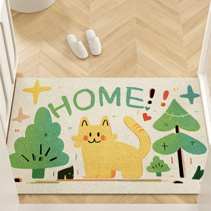 Cat-Themed Decorative Doormat