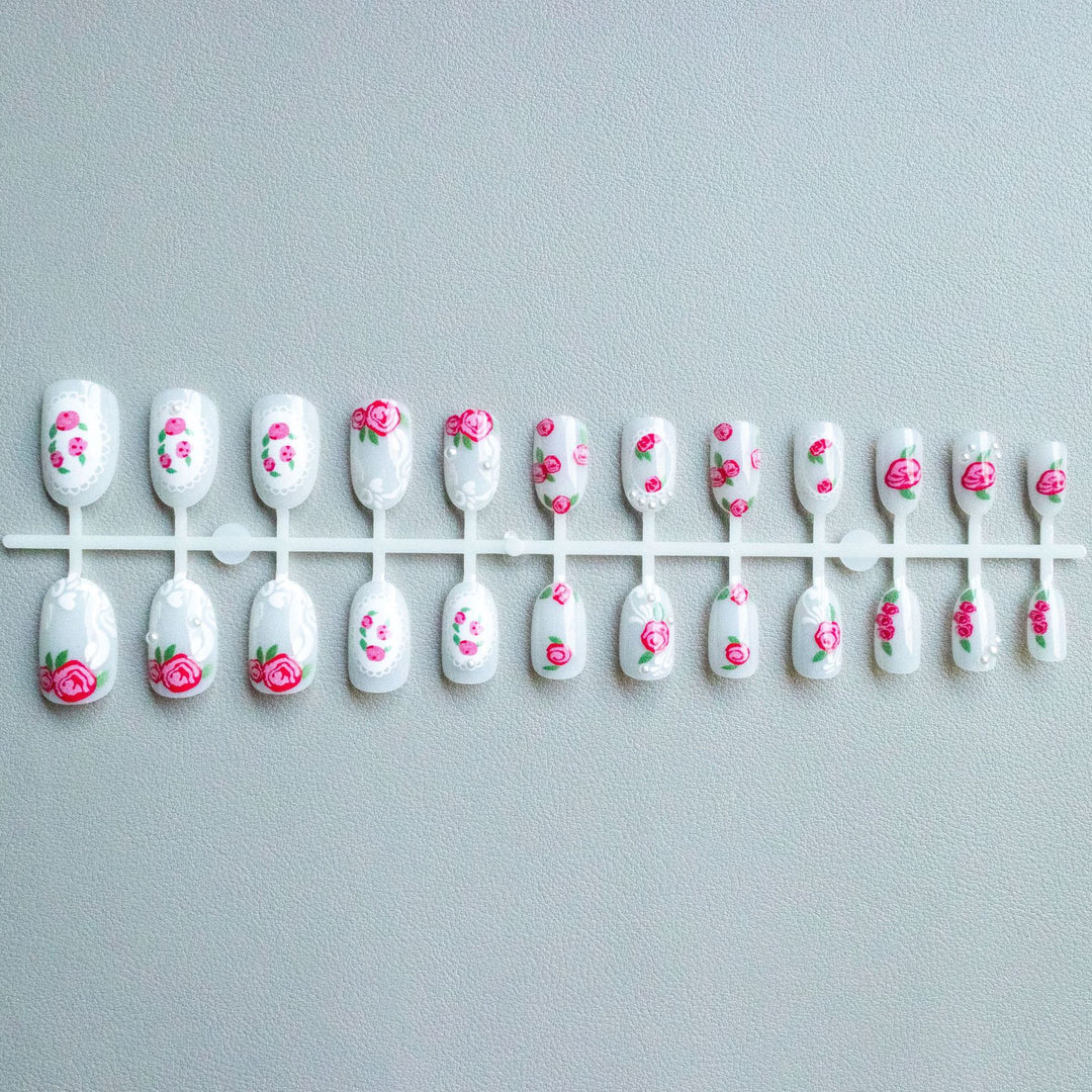 Floral Lace Design Nail Art Kit