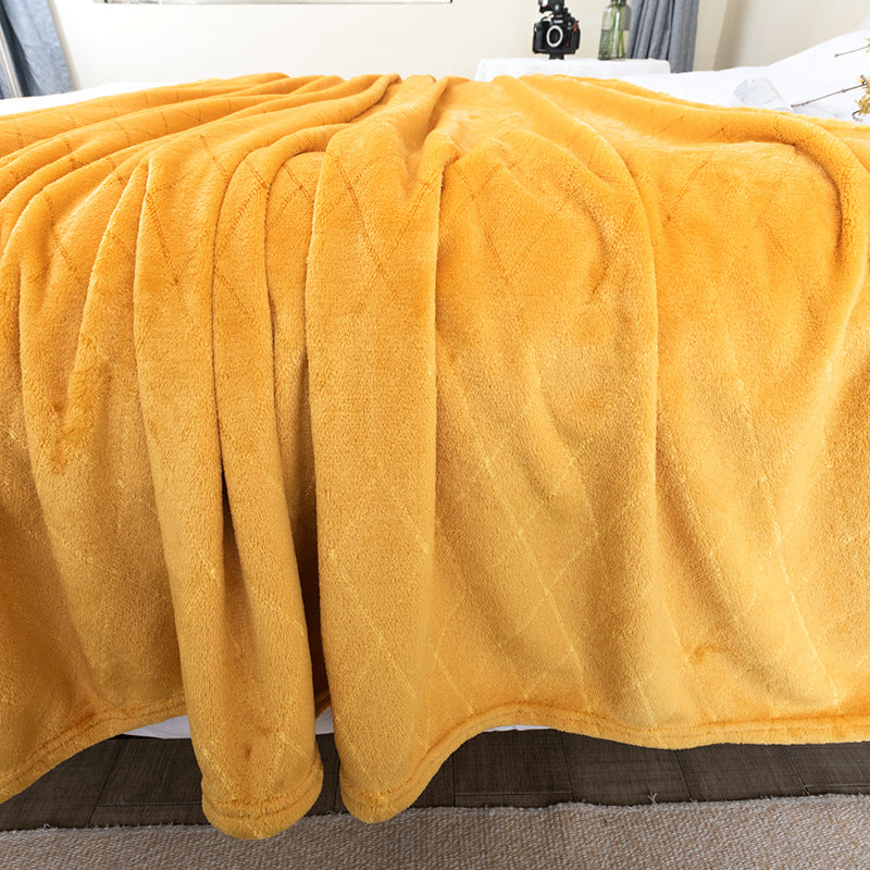 Ladies Cozy Microfiber Blanket with Diamond Shape Design Stornfield