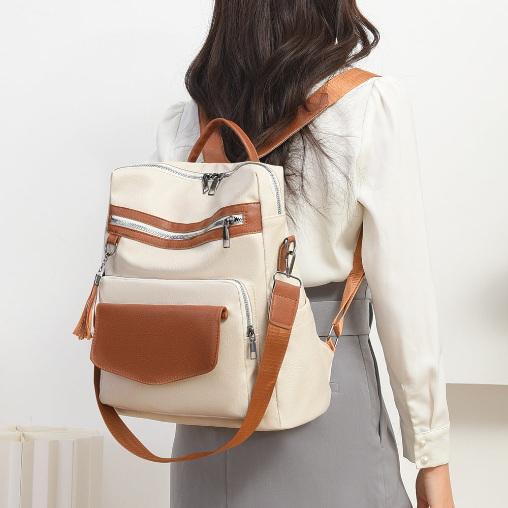 Vintage-Inspired Leather Backpack Stornfield