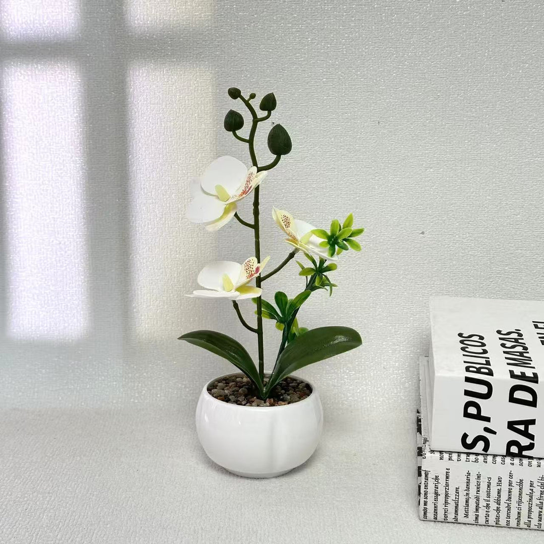Elegant Artificial Orchid Plant for Decorative Home Display